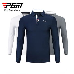 Gömlekler PGM Erkekler Golf Uzun Kollu Tshirt Kış Polo Gömlek Golf Sonbahar Giyim Erkekler Giyim YF095 YF445