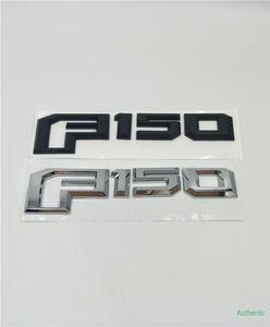 För F150 F-150 bakre grindlock Emblem Black / Silver Logo Badge Sign Takeplatta4882406