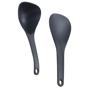 Spoons Silicone Spoon Rice Soup Serving Stainless Steel Scoop Alloy Kitchen Supplies