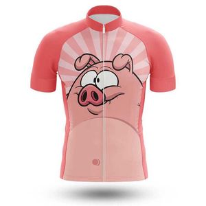 Cartoony Cycling Ubrania 2021 Summer Men Funny Rower Shirt Cycle krótkie rękaw MTB Jersey Road Rower Ubranie Maillot Velo Homme