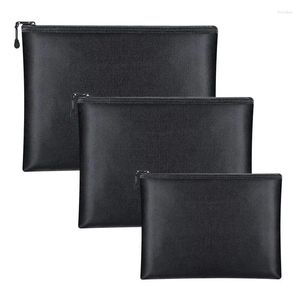 Storage Bags Fireproof Document Bag Waterproof Money Fire Safe Zipper Pouch Portable Envelope File Folder For Office