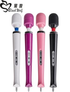 New 10 Speeds Magic Wand MassagerBig Magic Wand Massage Stick AV Vibrators Sexy Clit Vibrator Sex Toys for Women European plug Y16787939