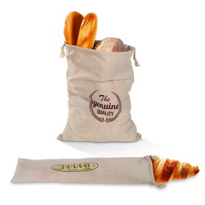 2024 saco de pão de linho reutilizável baguette algodão cordão saco de armazenamento pão caseiro fresco eco amigável mantendo para baguette