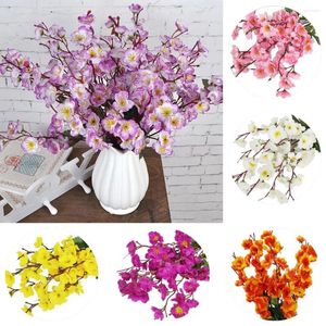 Decorative Flowers Garden Spring Floral Home Silk 40cm Plum Blossom Artificial Flower