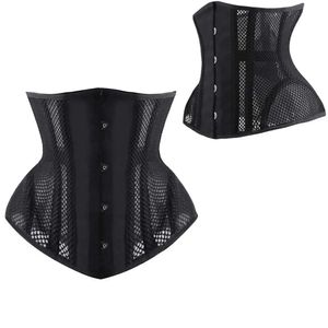 Grossistkvinnors korsett benad nät midja tränare underbust korsett steampunk gotiska kläder korsetter bälte midje bantning korsett 240323