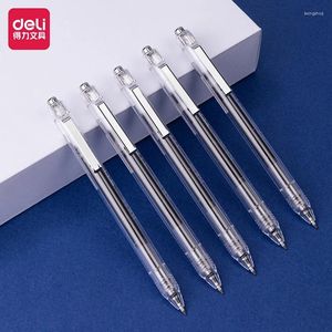 Deli 4pcs 0.5mm Black Ink Quick-drying Gel Pen Office Supplies Stationery School Student Signing