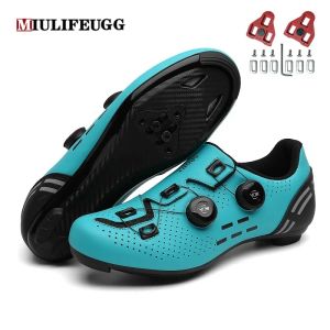 Boots Miulife Flat Shoes Mtb Speed ​​Route Cycling Sneakers Men Clits Road Dirt Bike Footwear Mountain Racing Women Cykel Spd Cleat