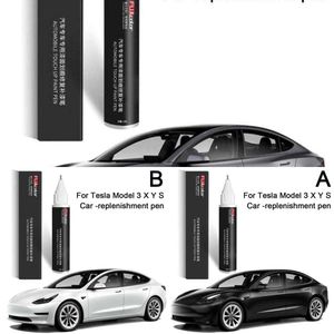 Uppgradering Fit för Tesla Model 3 X Y S bil Scratch Remover Paint Pennor Bilfärg Reparation Pen Black White Paint Fixer Reparation Wheel Hub