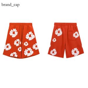 New Models Denim Shorts Shorts Designer Kapok Foam Print Street Men's and Women's Loose Fitting Sports and Leisure Couple Five Point Beach Pants 4392