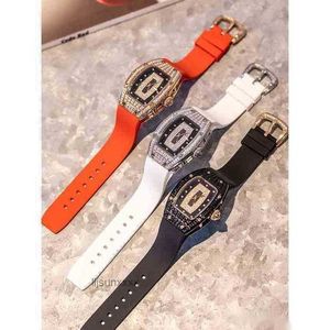 와인 배럴 럭셔리 패션 여성 시계 Richa M Futload Automatic Mechanical Ceramic Case Luminous Women Watch 디자이너 방수 손목 시계 Boxc