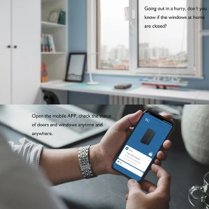 Tuya Smart Wi -Fi Дверной Дверной Датчик звук Wi -Fi Security Alarm Door Open Clos Detectors приложение пульт дистанционного управления