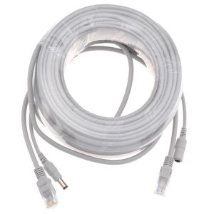 Gadinan CAT5/CAT-5E Ethernet-kabel 5M/10M/15M/20M/30M CCTV-nätverk LAN-kabel för system IP-kameror Kabel RJ45 + DC Power