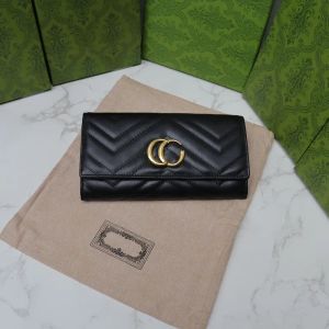 Mulheres de luxo Thread Estilo Clássico Porta-cartões de Couro Mulheres Couro Real PVC Titulares de Cartão de Crédito Longo Flip Cover Carteira Bolsa Homens Bolsa de Moedas Presente Sem Caixa