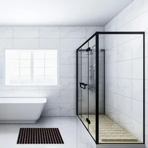 Bath Mats Rubber Backing PVC Bathroom Non-slip Floor Mat Shower Waterproof Home