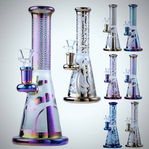 Heady Glas Small Characters Flower Hookahs Showehead Perc Rainbow Coloful Dab Rigs Water Bong Water Pipes Oil Rig With Banger Bowl ZDW2OO5