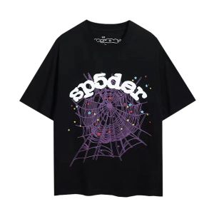 Magliette da uomo designer camicie per uomo maglietta ragno in cotone maniche corte a maniche corta stampare a collo geometrico hip hop roccia tee grafica sciolta 164