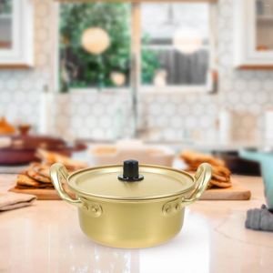 Double Boilers Instant Noodle Pot Nonstick Seafood Small Ramen Bowl Pots Handle Milk Aluminum Household Cookware