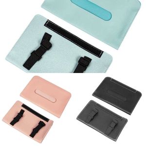 Upgrade Car Tissue Box PU Leather Car Sun Visor Hanging Tissue Box Holder Auto Interior Storage Organizer Napkin Holder Accessories Upgrade