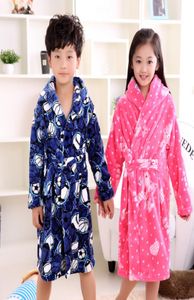 neue Mode Kinder Bademäntel 612 Jahre Mädchen und Jungen Mode warme Bademäntel Kinder süße Athrobes Carol Fleece Winter Roben Y19833821