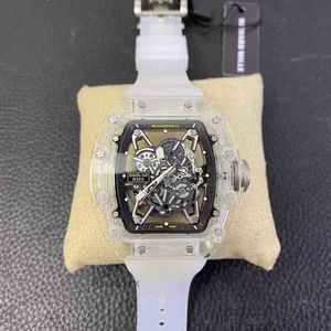럭셔리 남성 시계 Richa M 고품질 시계 디자이너 자동 기계식 시계 방수 스테인리스 스틸 케이스 판초식 손목 고무 IV7G