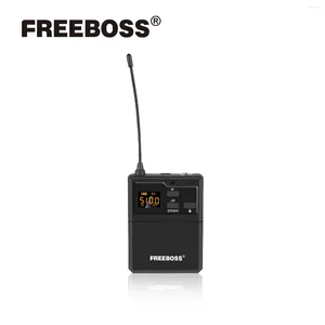 Микрофоны FREEBOSS FB-U38 FB-U200 Беспроводной поясной передатчик UHF ИК-гарнитура Петличный многочастотный беспроводной микрофон для BP-YQ-U38