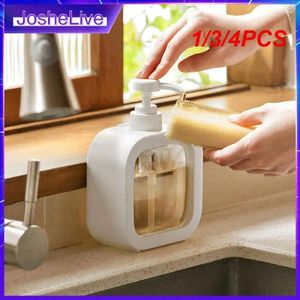 Liquid Soap Dispenser 1/3/4PCS Kitchen Hand Dish Bottle Bathroom Shampoo Shower Gel Press Type Storage 300/500ml