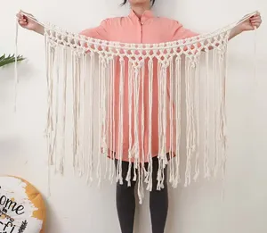 Gobelin macrame Wall wiszący ręcznie tkanin Tasestry boho ślubne tło dekoracja sofa sofa