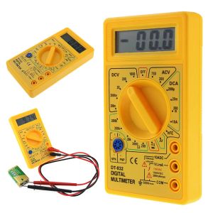 Digital Handheld Multimeter LCDディスプレイミニボルトメーターAmmeter Ohm Tester AC/DC電圧用DC電流メーター