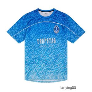 Mens T-shirts Limited New Trapstar London T-shirt Short Sleeve Unisex Blue Shirt for Men Fashion Harajuku Tee Tops Male t Shirts Y2k G230307