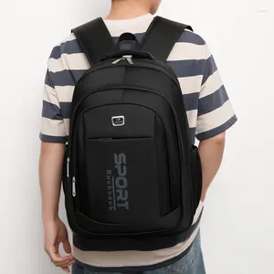 Rucksack Männer 17 Zoll Business Computer Bag Trend Briefe Druckbrief College Student Reisen Leichtgewicht