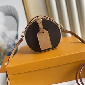 Designer Mini PETITE CHAPEAU BOITE women round Bag cake handbags shoulder bags leather luxury classic flowers crossbody bags top quality designer bag tote bag purse