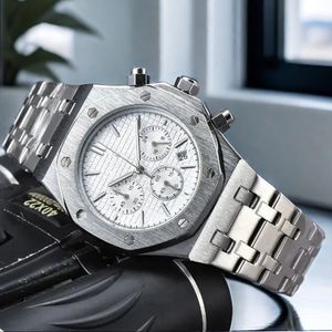 Orologi Mensは古典的な自動機械ムーブメントサファイアガラスブラックダイヤル透明なバックステンレス鋼の男性wristwatchesc Montre de Luxe