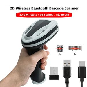 Lettore di codici a barre 1D 2D per scanner di codici a barre Bluetooth wireless JOOYTEC per Android Windows 240318