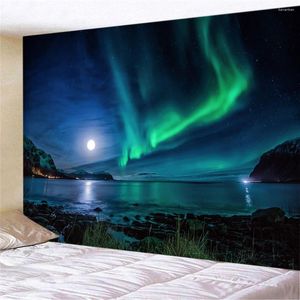 Arazzi Galaxy Star Tapestry Spazio Paesaggio Viola Arte Decorazione della parete Casa