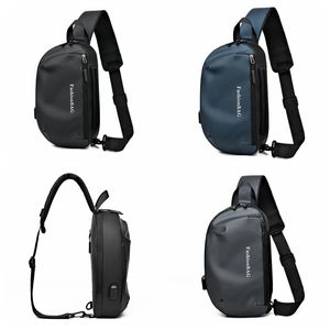 Axelväska Vattentät anti Stöld Back Pack Cross Body Chest Axelväska Utomhus Travel Sling Väskor för män Kvinnor