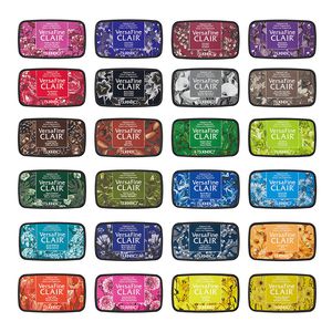 24 kolorowy podkładka na znaczka tsukineko versafine clair szybkie suszące detale drukowanie podkładka/kolorowy atrament Pad Making Greeting Cards/Smareing Seals