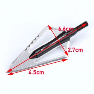 1pcs Broadheads 100gn-125gng dicas de flechas de flecha para arco composto / recurve arco bestas de caça Acessórios de tiro