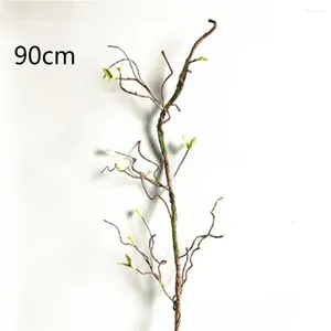 Dekoracyjne kwiaty Dekoracja ogrodu Dekoracja ogrodu Flower Bukiet Styl el Vine 90/180 cm Tree Gałęzie Sztuczne rattan dla