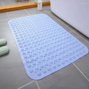 Bath Mats 1PC Bathroom Self Priming Silicone PVC Rectangle Artifact Foot Massage Cushion Sole Non-slip Shower Room