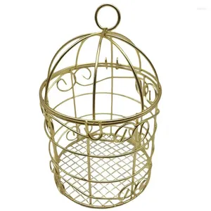 Ljushållare Bird Cage Candy Box återanvändbar metallpinnehållare Multivt järn för festbord Hemtillbehör