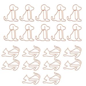 Paper Clips Paperclips Dog Metal Clip Animal Bookmark School Cat Assorted Bone Sizes Colored Shaped Large Puppy Love Portable