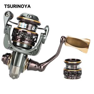 TSURINOYA Bait Finesse Doppelspulen Ultraleichte Spinning-Angelköderrolle 500 4 kg Zugkraft 166 g BFS Trout Ajing 240312