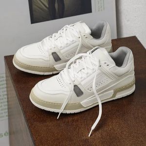 Scarpe casual Designer di marca italiana Uomo Piattaforma di moda Stringata Scarpa sportiva bianca Sneakers in pelle originale Calzature traspiranti Zapato