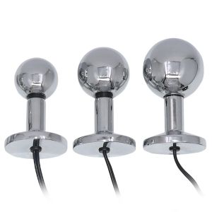 Brinquedos choque elétrico anal plug estimulador de aço inoxidável butt plug bolas eletro sexo brinquedos homens massagem próstata estim buttplug melhor qualidade