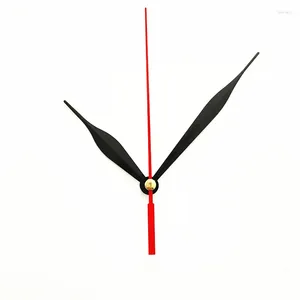 Klocktillbehör Black Metal Quartz Clock Movement Mechanism Arrows With Red Second Hand för DIY Your Wall Hands