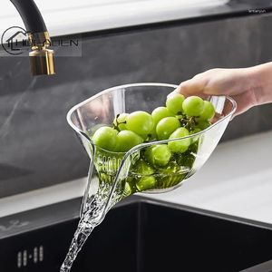 Disposable Dinnerware Multi Functional Drain Bowl Household Sink Vegetable Basin Kitchen Fruit Cleaning Plate Gadgets