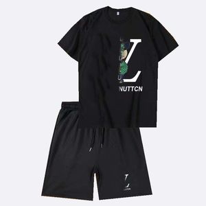 Suit Men's Summer 2024 Nowa marka modowa krótkie szorty T-shirt Męskie odzież z przystojnym zestawem letnich ubrań
