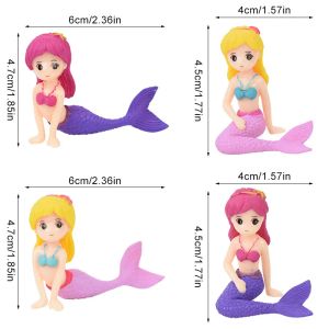 Русалочная вечеринка украшения Ocean World Girl Cake Topper для детей Маленькая русалка для вечеринки по случаю дня рождения торт подарок свадебные сувениры