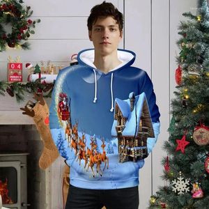 Koce unisex wydrukowane świąteczny sweter humorystyczny 3D nadruk zabawne Święty Mikołaj Casual Autumn and Winter Size Ubrania dla mężczyzn Wome koc