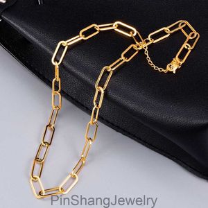 L272 Titanium Steel Gold-Plated Basic Style Overlay Necklace Womens Fashion Online Red Blogger Ins Simple Clavicle Chain Savi Samma stil